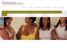 Tablet Screenshot of humanas.org.co